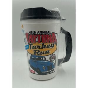 Daytona 48th Turkey Run Travel Coffee Drink Mug Foam Insulated Sealed